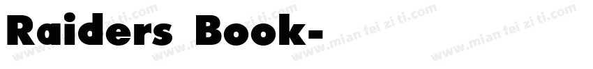 Raiders Book字体转换